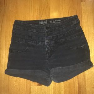 Black high waisted shorts